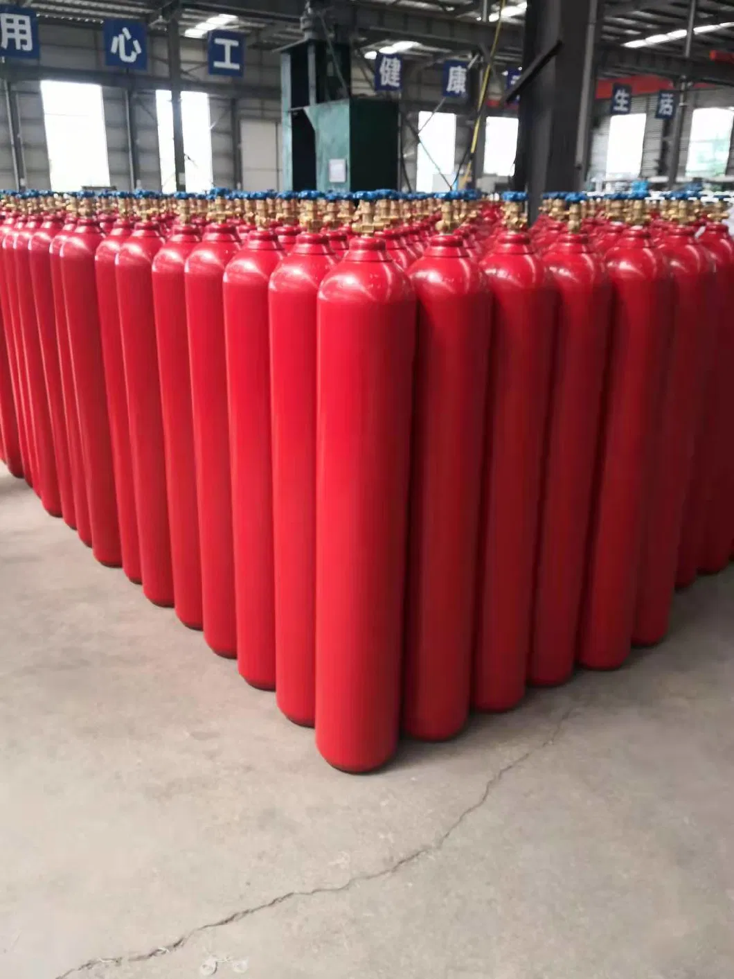 68L 150bar High Pressure Vessel Seamless Steel CO2 Carbon Dioxide Gas Cylinder