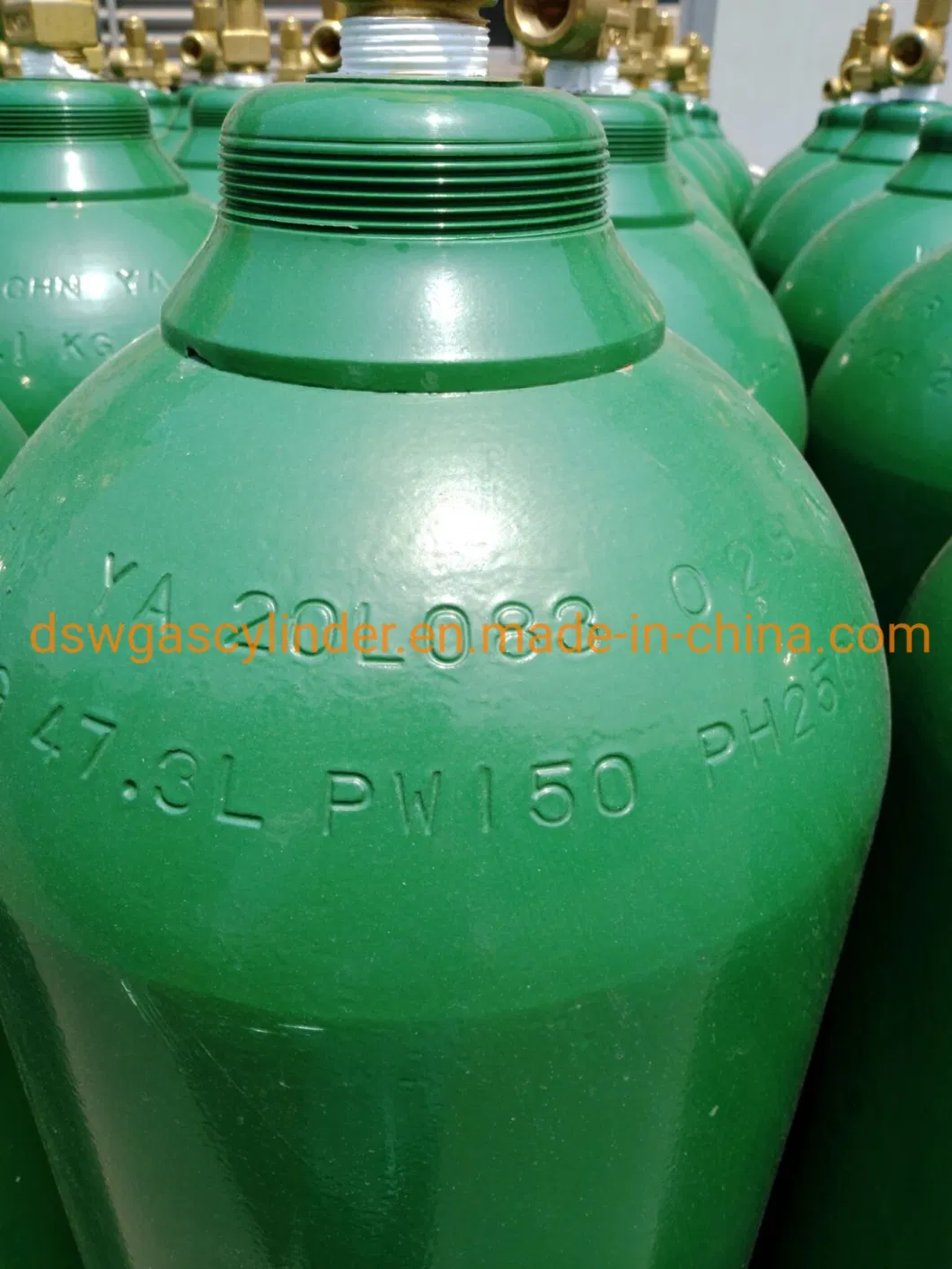 Jp Brand Seamless Steel 40L Nitrogen/Oxygen/Acetylene/Argon Gas Cylinder